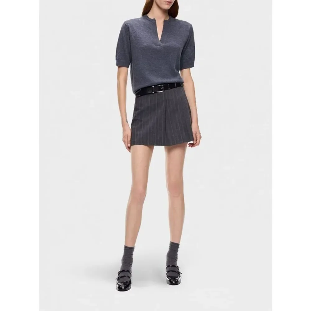 Pinko Women Pinko Wool And Cashmere Crewneck Jumper With Short Puff Sleeves